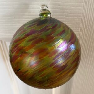 Multicolor Glass Holiday Ornament